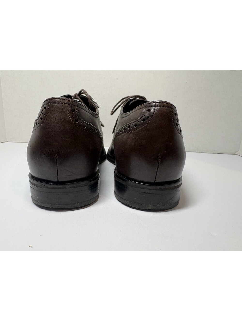 Cole Haan Men's Brown Leather Wingtip Brogue Oxford Dress Shoes US 10 M - Picture 8 of 11